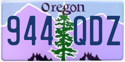 OR license plate 944QDZ
