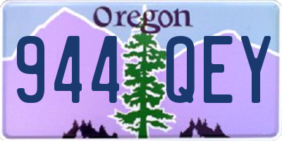 OR license plate 944QEY