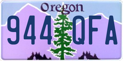 OR license plate 944QFA