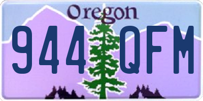 OR license plate 944QFM