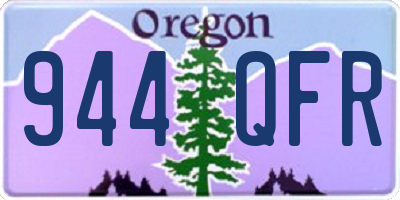 OR license plate 944QFR