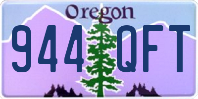 OR license plate 944QFT