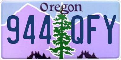 OR license plate 944QFY