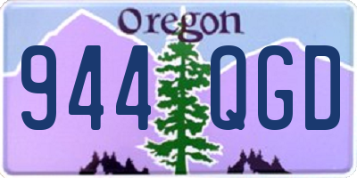 OR license plate 944QGD