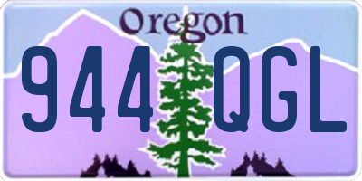 OR license plate 944QGL