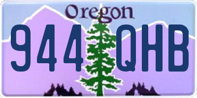 OR license plate 944QHB