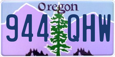 OR license plate 944QHW