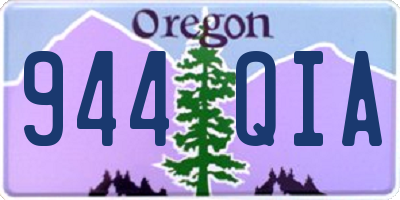 OR license plate 944QIA