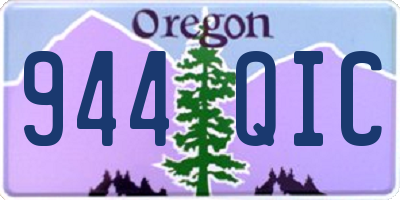 OR license plate 944QIC