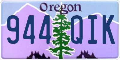 OR license plate 944QIK
