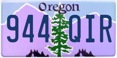 OR license plate 944QIR