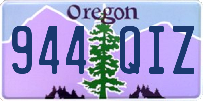 OR license plate 944QIZ