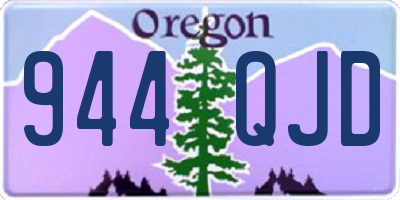 OR license plate 944QJD