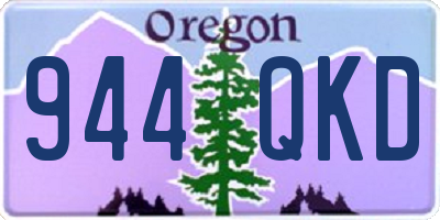 OR license plate 944QKD