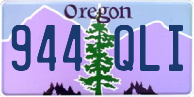 OR license plate 944QLI