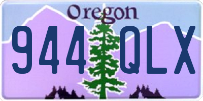 OR license plate 944QLX