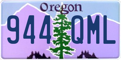 OR license plate 944QML