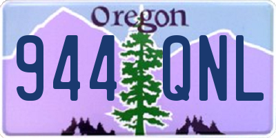 OR license plate 944QNL