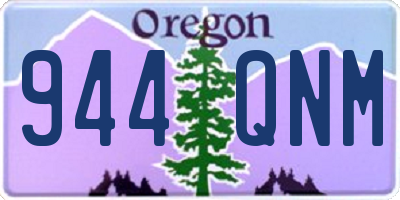 OR license plate 944QNM