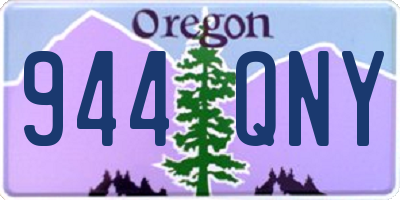 OR license plate 944QNY