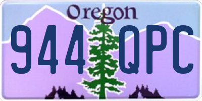 OR license plate 944QPC