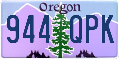 OR license plate 944QPK
