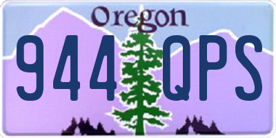 OR license plate 944QPS
