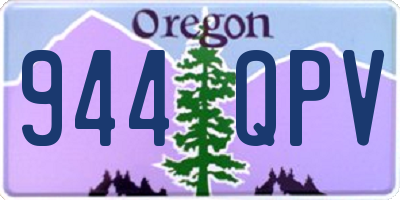 OR license plate 944QPV