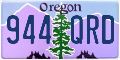 OR license plate 944QRD