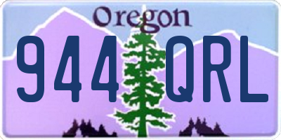 OR license plate 944QRL