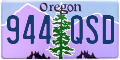 OR license plate 944QSD