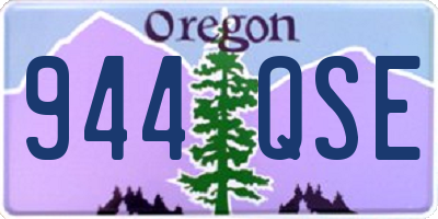 OR license plate 944QSE