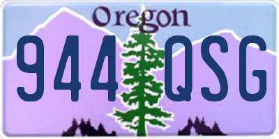 OR license plate 944QSG