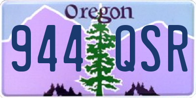 OR license plate 944QSR