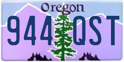 OR license plate 944QST