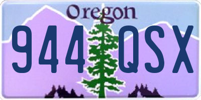 OR license plate 944QSX