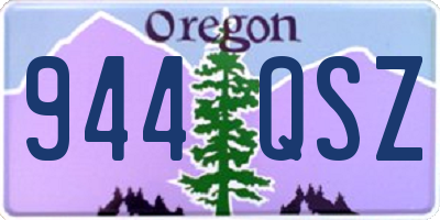 OR license plate 944QSZ