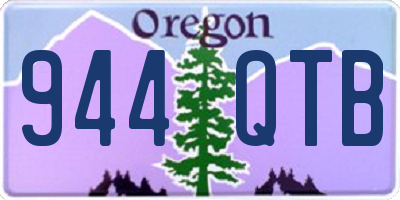 OR license plate 944QTB