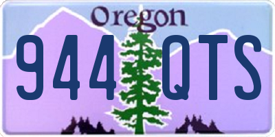 OR license plate 944QTS
