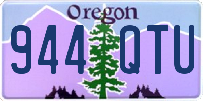 OR license plate 944QTU