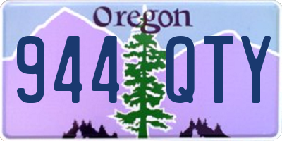 OR license plate 944QTY