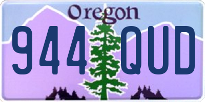 OR license plate 944QUD