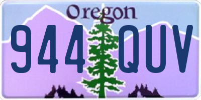 OR license plate 944QUV