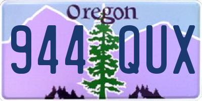 OR license plate 944QUX