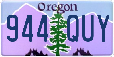 OR license plate 944QUY