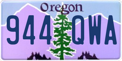 OR license plate 944QWA