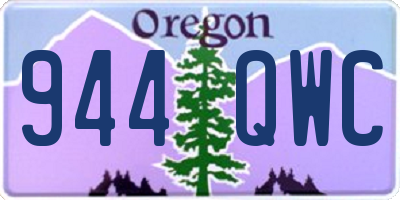 OR license plate 944QWC
