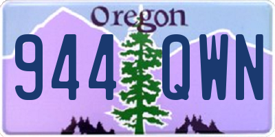 OR license plate 944QWN