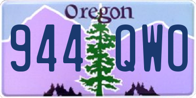 OR license plate 944QWO