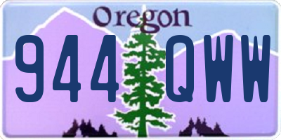 OR license plate 944QWW